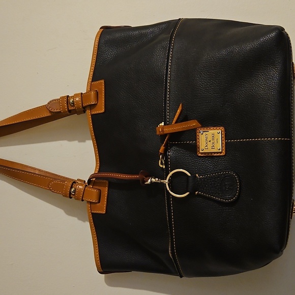 Dooney & Bourke Pebble Leather Convertible Shopper Tote - Picture 3 of 10